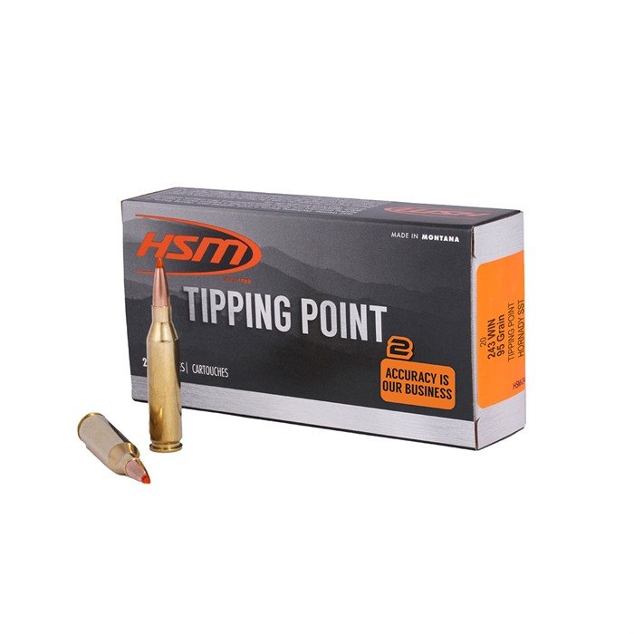 Buy HSM Tipping Point Super Shock Tip 243 Win 95 gr Hornady SST 20 Rounds online