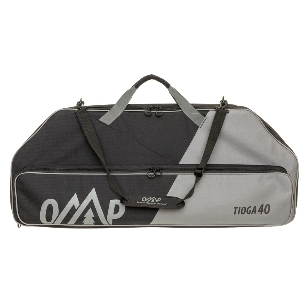 October Mountain Tioga 40 Bow Case Black/Grey 40" Rip-Stop Fabric