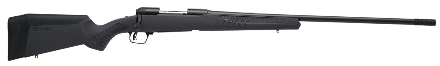 Savage Arms 57021 110 Long Range Hunter 6.5 Creedmoor 4+1 26" Matte Black Metal Gray Fixed AccuStock with AccuFit