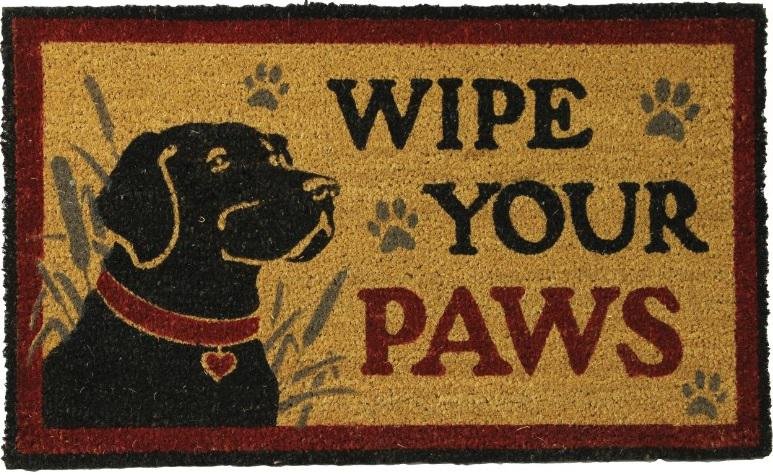 R.EDGE 2542 Natural Coir Doormat 30 In x 18 In PVC-Backed Labrador