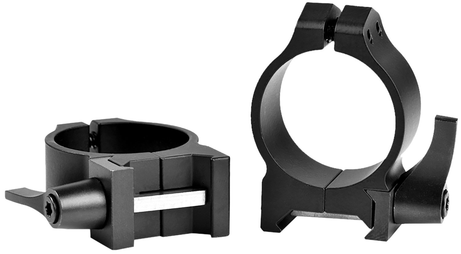 Warne 213LM Maxima Matte Black 30mm Low Quick Detach Vertical Rings - Warne - 30MM