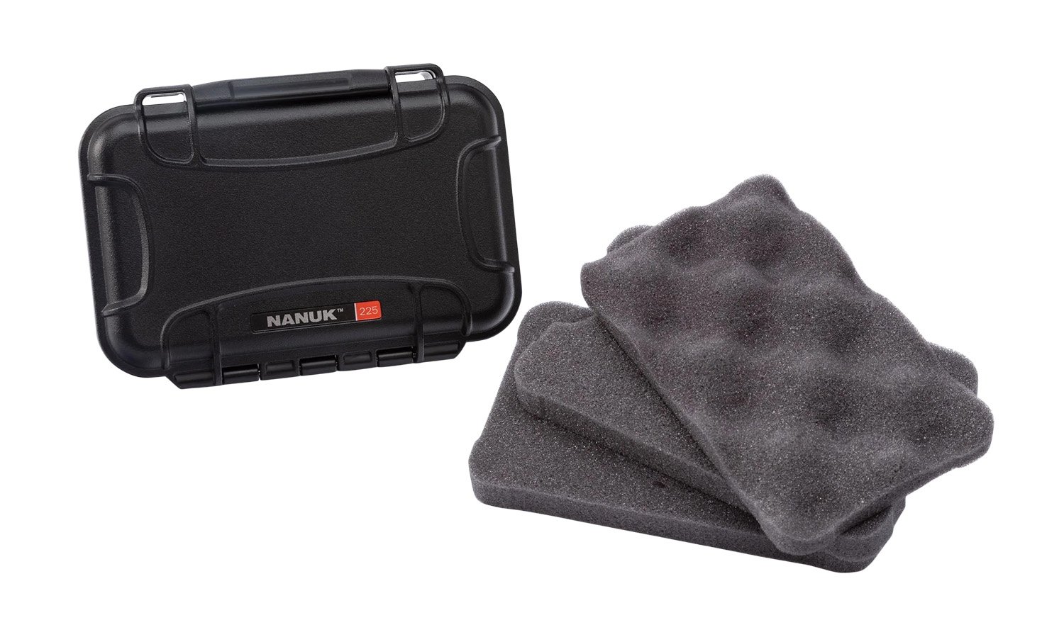 Nanuk 225S080BK0B0C1539 Broadhead Holder Black ABS Case with Foam Insert