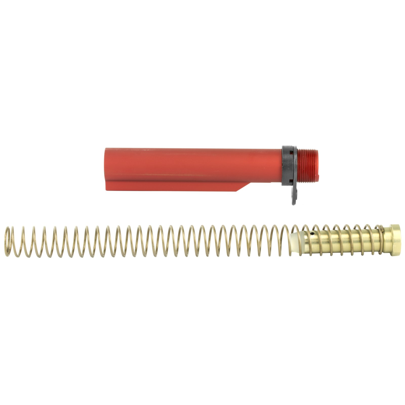 LBE Unlimited MILBUFKTRED Mil-Spec Buffer Tube Kit 6 Position AR-15 Red