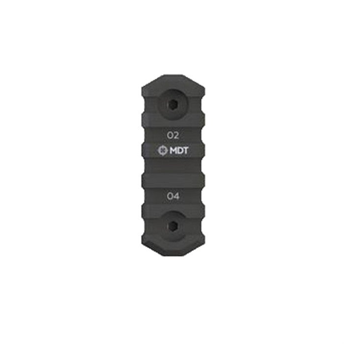 MDT 103150-BLK M-Lok Picatinny Rail 2.5" Black Anodized 6061-T6 Aluminum