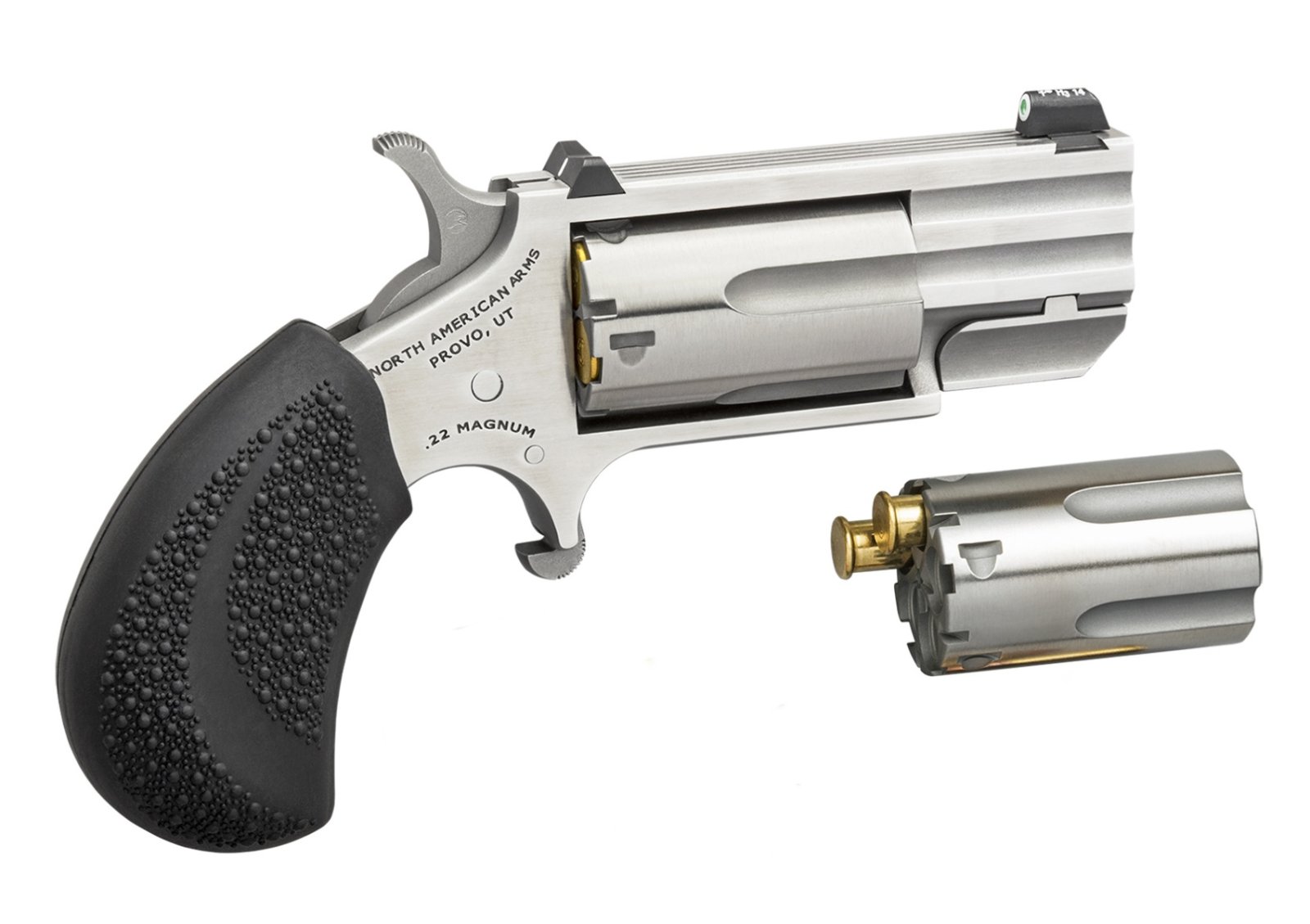 NAA PUG-TC .22 Magnum 1 in Stainless 5-Shot Single Action - NAA - 22 LR | 22 Magnum