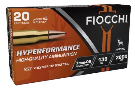 Fiocchi 7MM08HSA Hyperformance 7mm-08 Rem 139gr SST 20rd Box - Fiocchi - SUPER SHOCK TIP