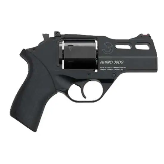 Buy Chiappa Rhino 30DS 357 Magnum 3" Black Fiber Optic Rubber Grip online