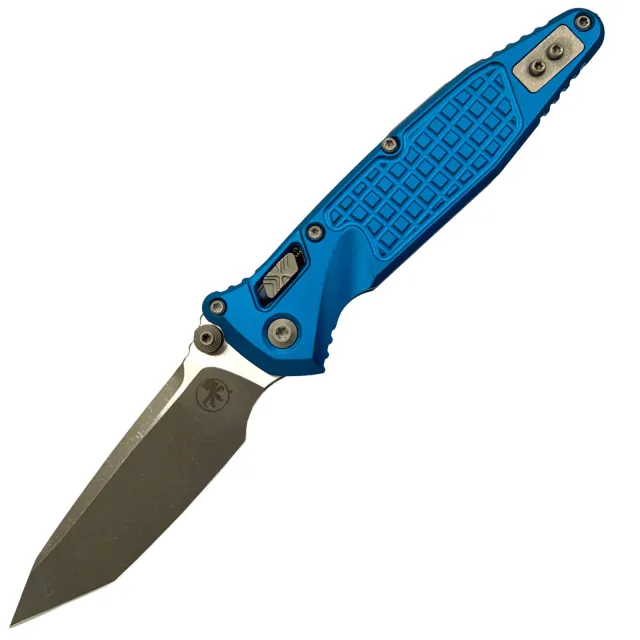 Microtech SOCOM RAM-LOK 4 In T/E Apocalyptic Blue Alu Handle