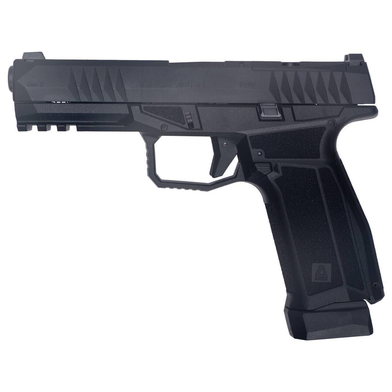 Arex Delta Gen.2 L Pistol - Black 9mm 4.5" Barrel 19rd Optic-Ready