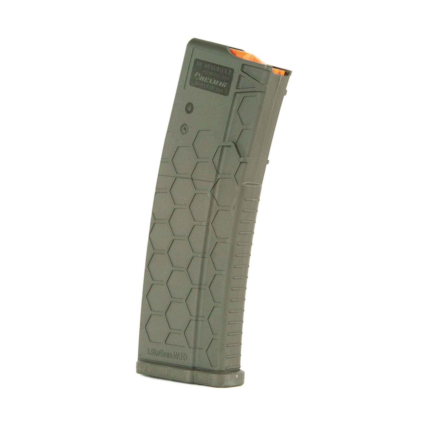 Hexmag MAGAZINE AR-15 5.56X45 30RD OD GREEN POLYMER SERIES 2 - Hexmag - 223 REMINGTON