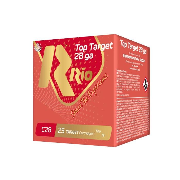 Rio Top Target Shotshells 28ga 2-3/4 3/4oz 1300 fps #8 25/ct - Rio Ammunition