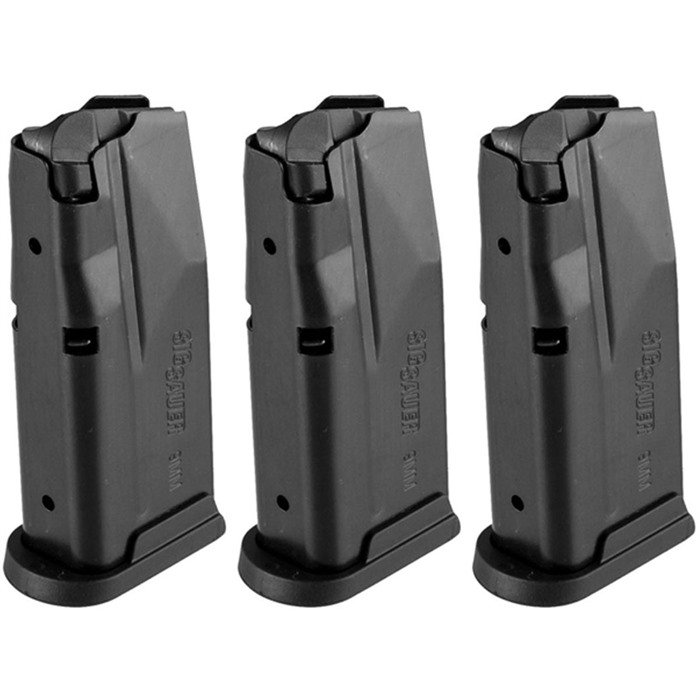 Sig SAUER, INC. P365 MAGAZINE 9MM LUGER 10RD BLACK 3/PACK