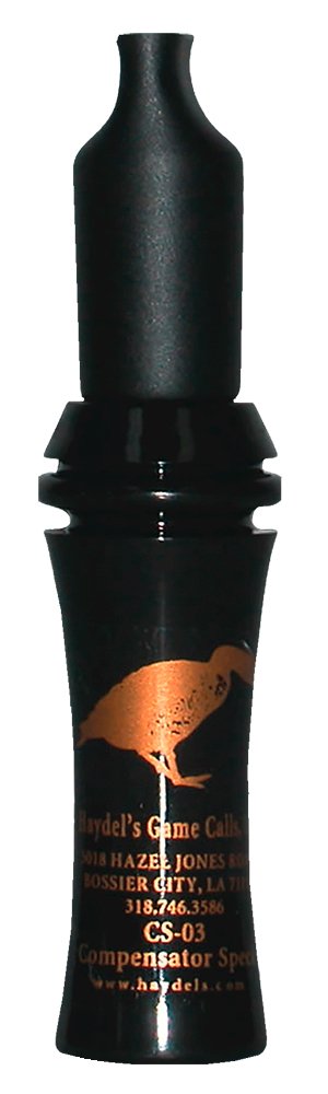 Haydel's CS03 Compensator Goose Call Black Acrylic Specklebelly Yodel - HAY - GEESE