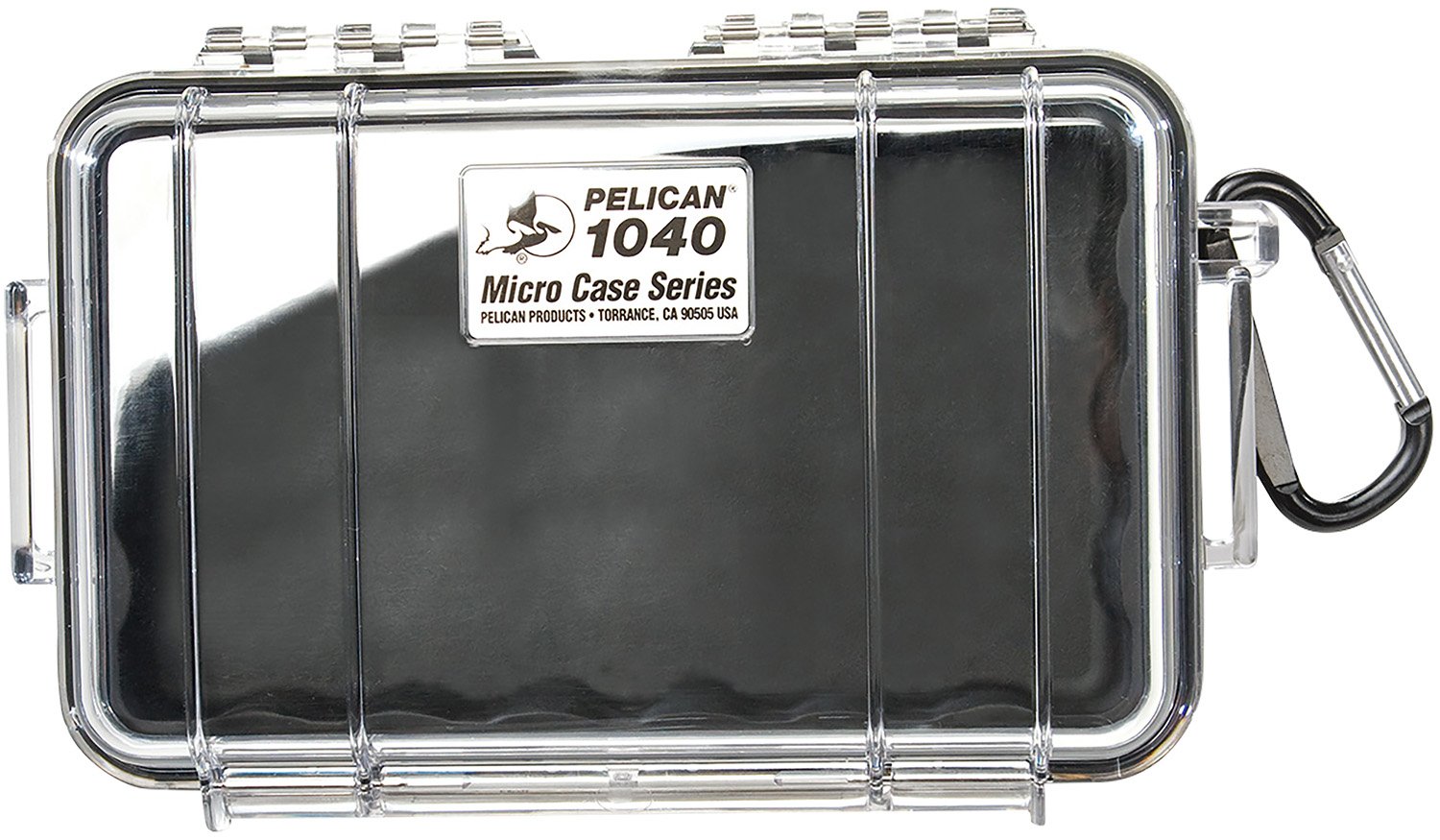 Pelican 1040 iPod Protect Case 6.5"X3.9"X1.7" Black/Clear - PELICAN - MICRO CASE