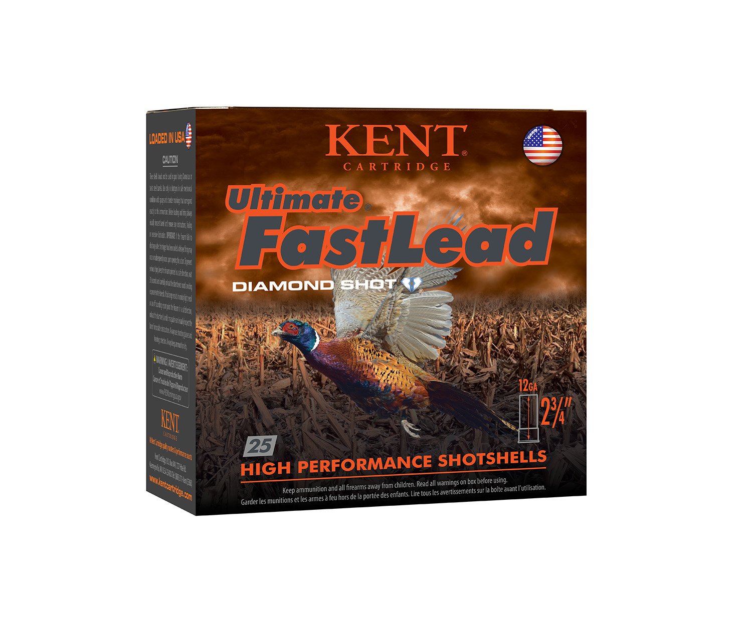 Kent Cartridge Ultimate Fast Lead 12 Gauge, 2.75", 1.5oz, 6 Shot, 1420fps, 25 Rounds Box - Kent Cartridge - 12 Gauge