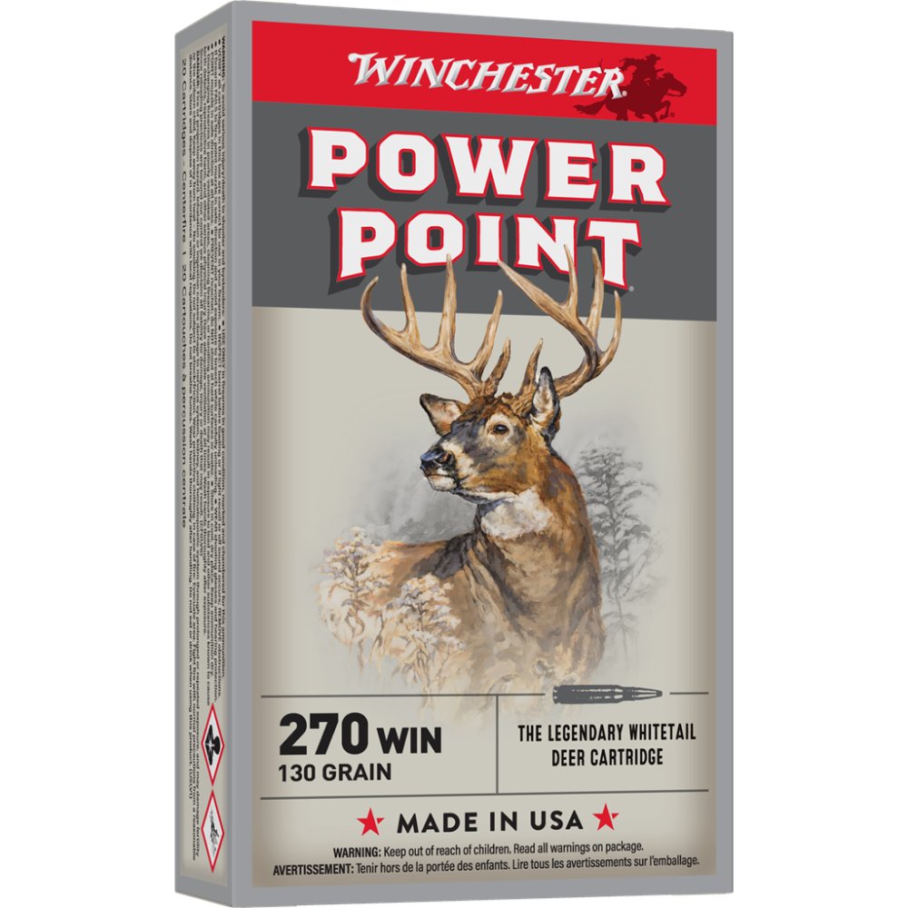 Winchester X2705 270 Winchester 130 Grain Power Point 20 Rounds - Winchester - POWER POINT