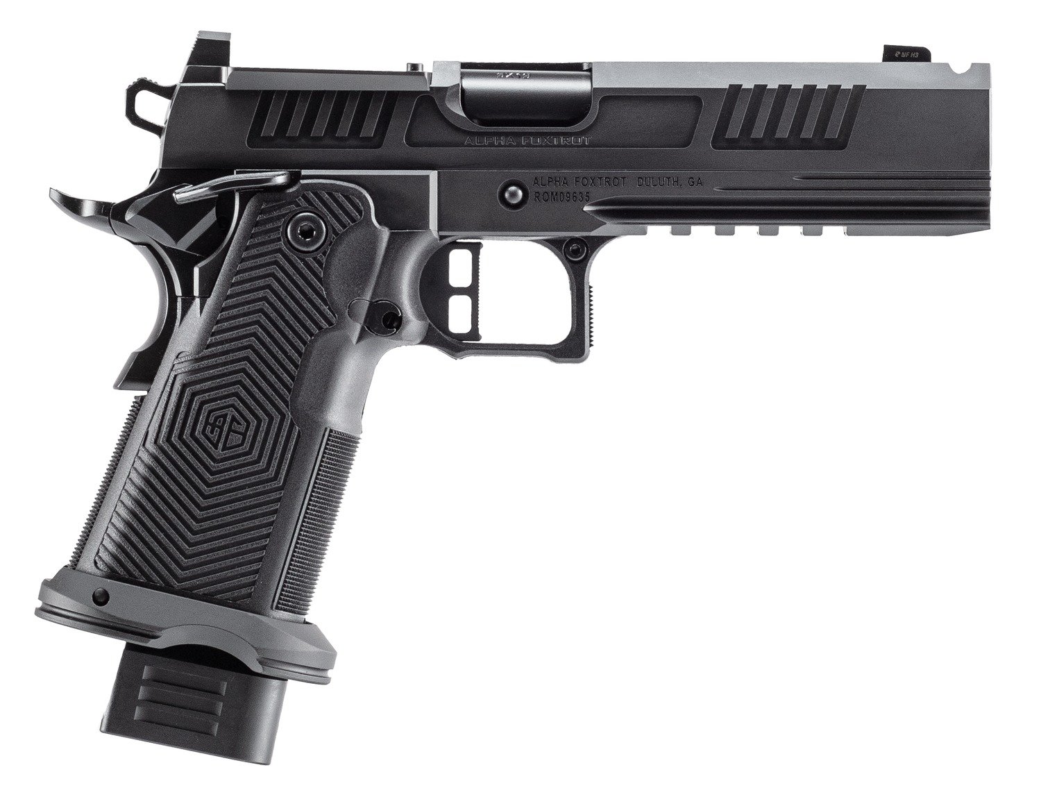 Alpha Foxtrot AF1911-Romulus 9mm 5" Ported DLC Black - Alpha Foxtrot - 9mm