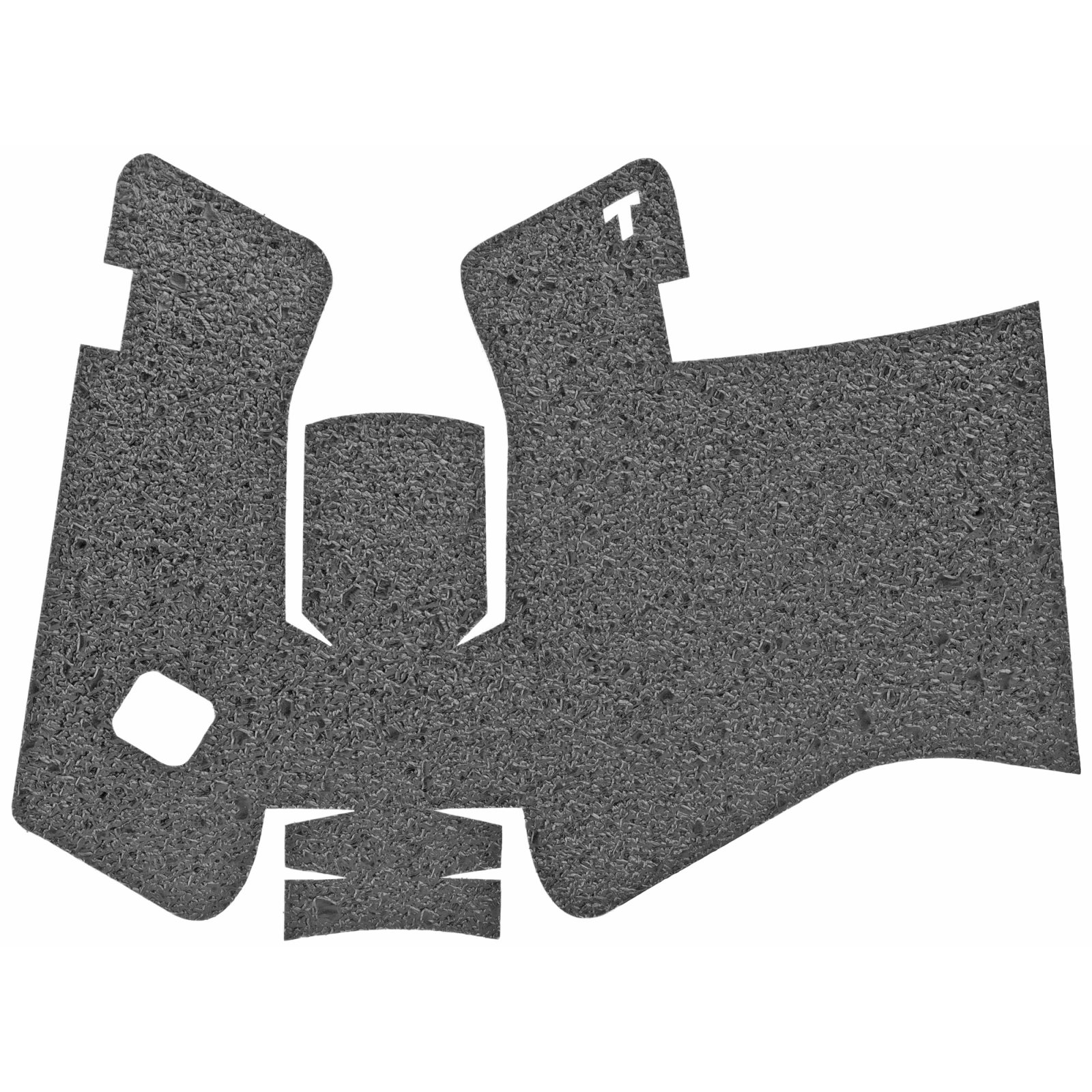Talon Grips 380R Black Textured Rubber Grip for Glock Gen5 Medium Backstrap