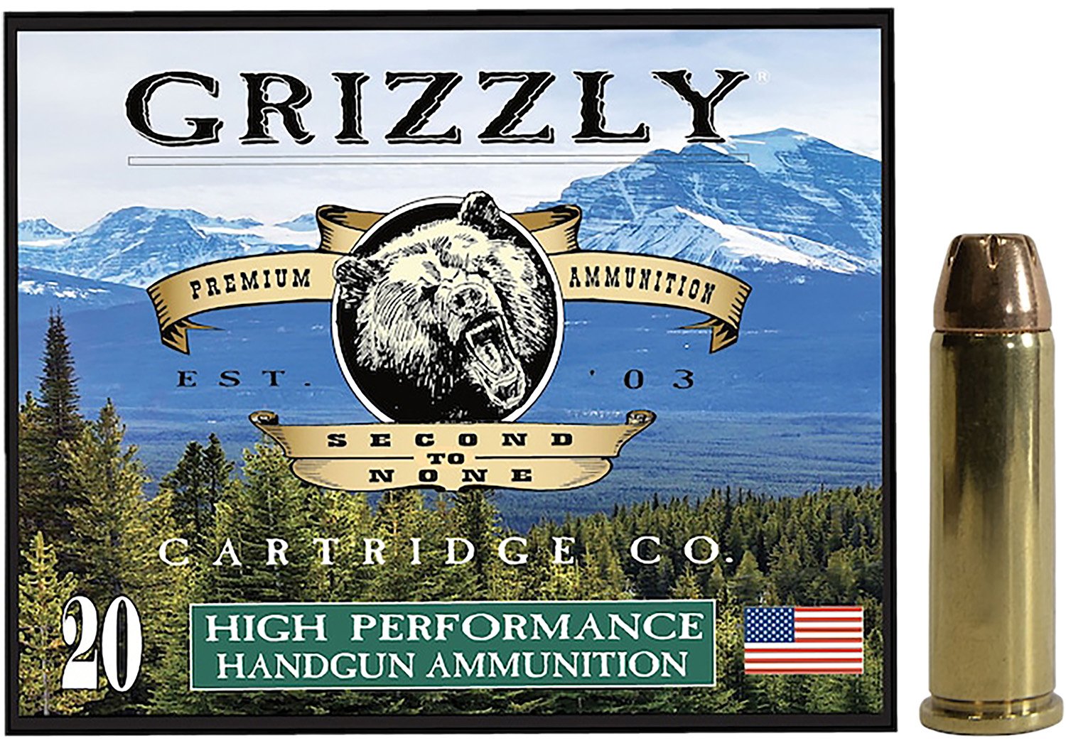Grizzly Ammo GC38SP3 38Special 148gr Jacketed Hollow Point 20 Per Box-... - GRIZZLY - .38 SPECIAL