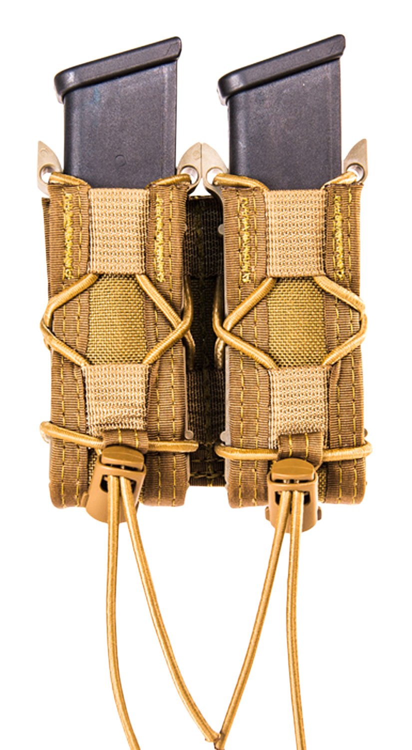 Buy High Speed Gear 13PT12CB Double Pistol TACO Mag Pouch Coyote Brown Nylon online