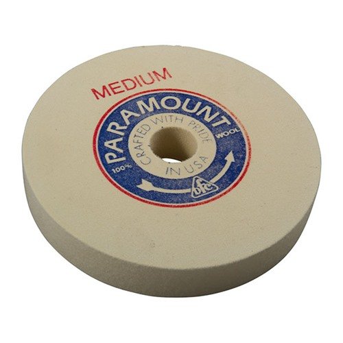 Bacon Felt Company 6" Medium Felt Polishing Wheel 1" Arbor - Bacon Felt Company