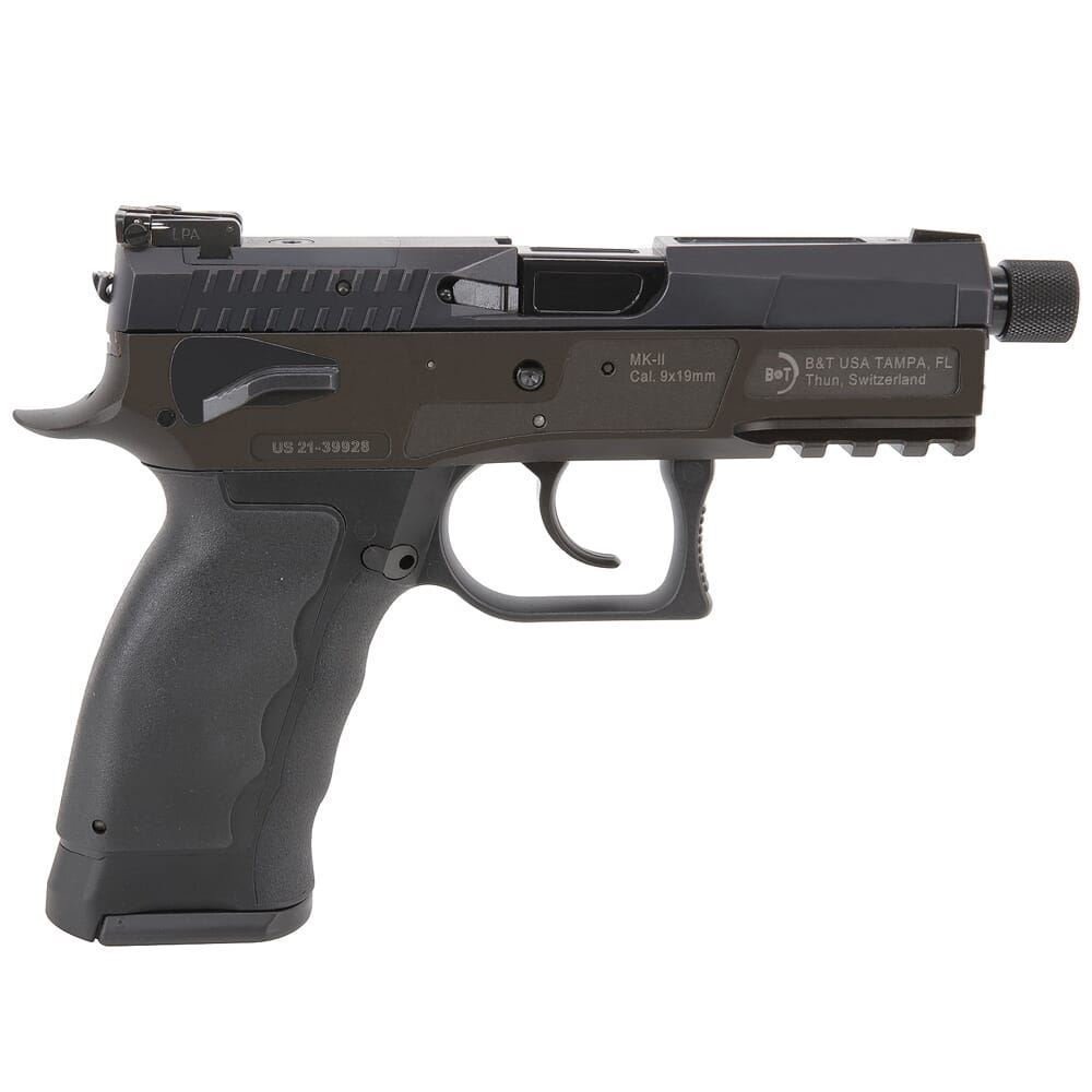 dB&T MK-II 9MM PSTL 4.3" THRD BBL, BLK SA 17RD