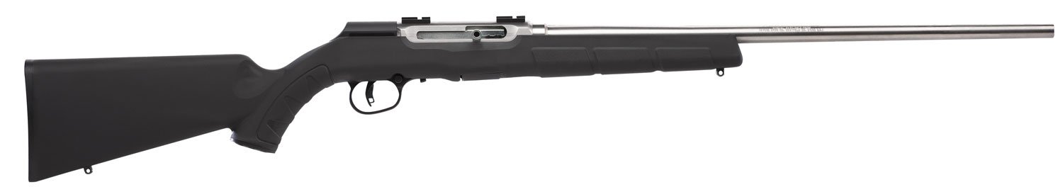 Savage Arms A22 FSS Semi-Auto 22 LR Caliber with 10+1 Capacity, 22" Barrel, Matte Stainless Metal Finish & Black Synthetic Stock - SAVAGE ARMS - 22 LR