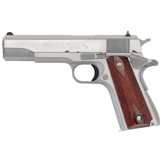 Colt O1070A1CS 1911 Government 45 ACP 5 in Barrel 8+1 Capacity Brushed Stai - Colt - 45 ACP for sale at TheGunDock