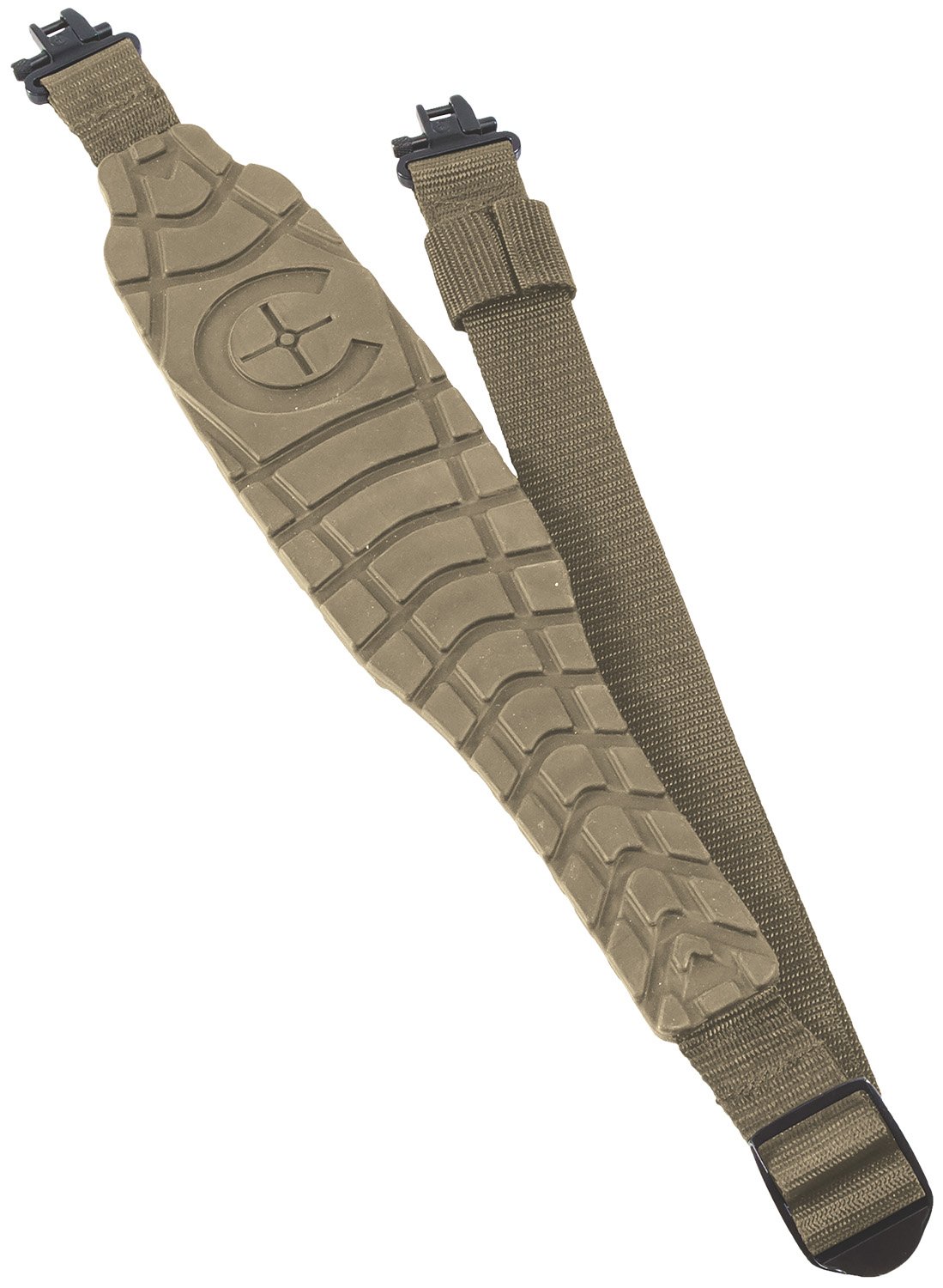 Caldwell 156214 Max Grip Sling, Flat Dark Earth, Adjustable 20-42 Inches, 2.75" Width, Quick Detach Swivel, Ergonomic Over-Molded Design