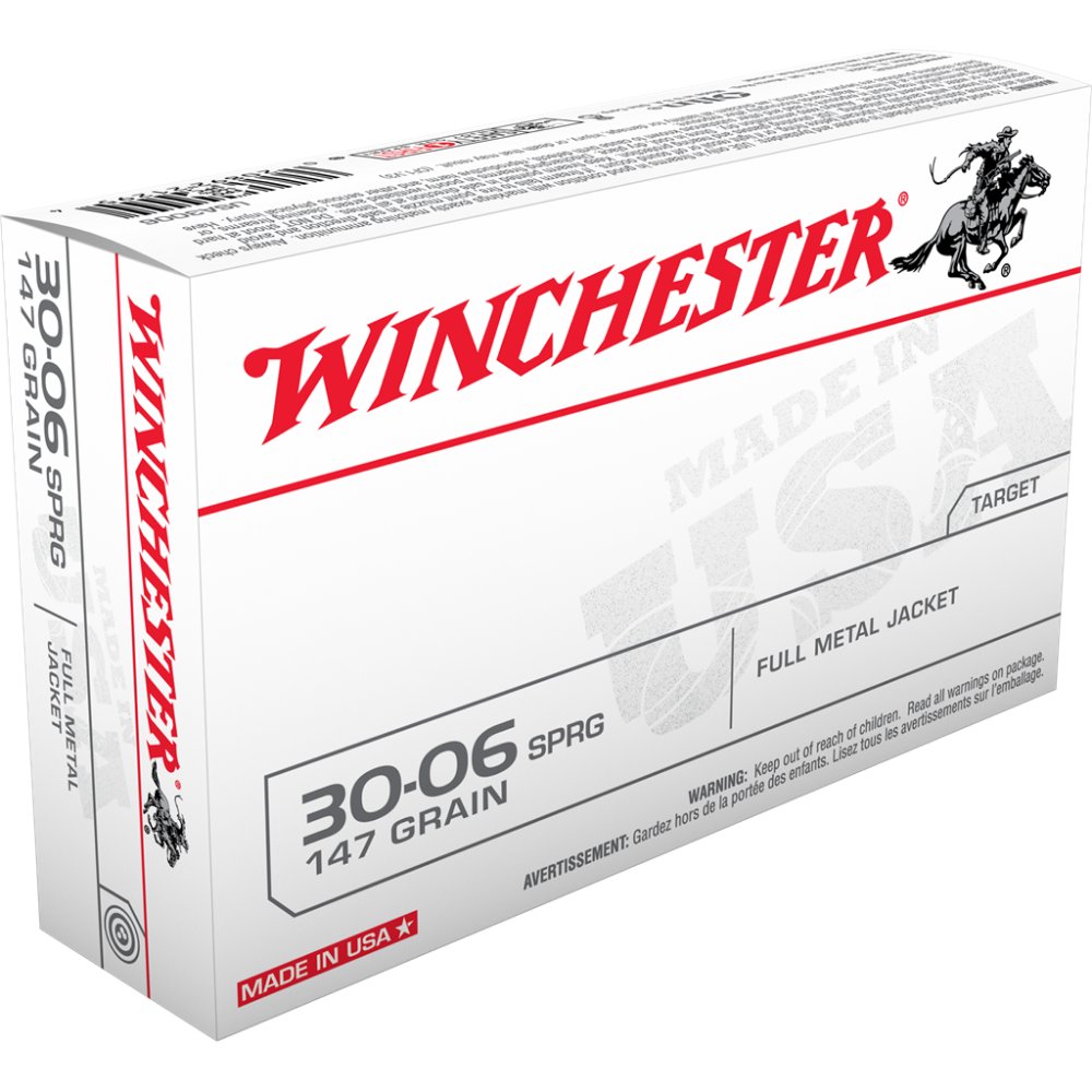 Winchester USA3006 30-06 Springfield 147 gr Full Metal Jacket 20 Rounds - Winchester - FULL METAL JACKET