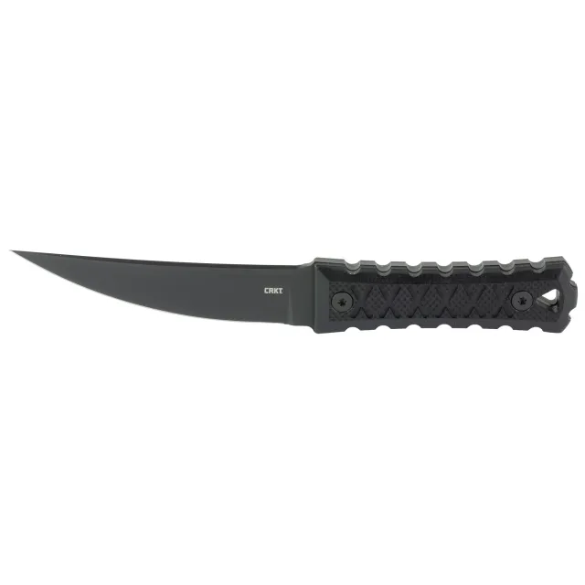 CRKT HZ4 2924 4.76" Fixed Blade Knife Black/Black with Sheath