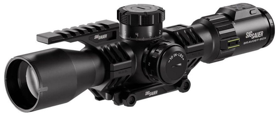 Sig Sauer Bravo6T-BDX Rifle Scope 3-18x44mm 35mm FFP MRAD DEV-L 2.0 Illum Black