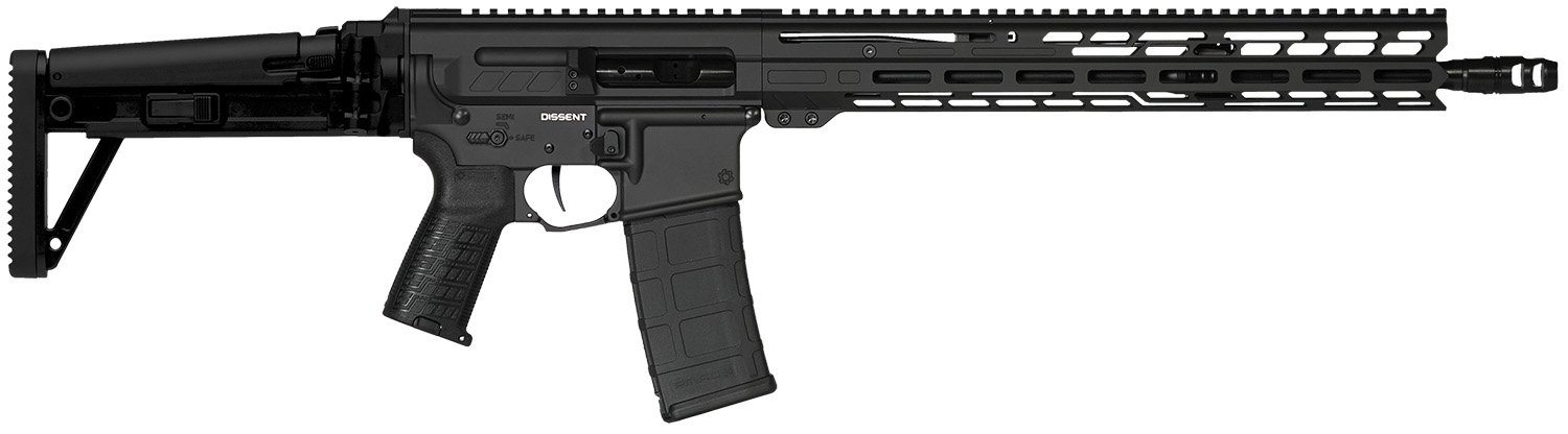 CMMG 55A1A0BAB Dissent MK47 5.56mm 16.1" Black Side Folding Stock - CMMG - 5.56X45MM NATO