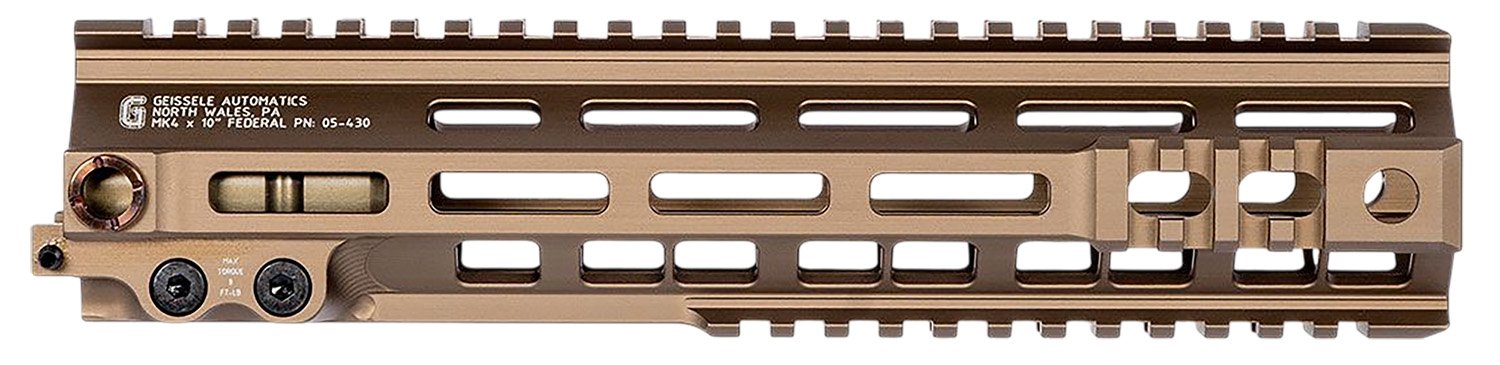 GEISSELE AUTOMATICS 10" Super Modular DDC MK4 Federal M-LOK Rail 05-430DDC - Geissele