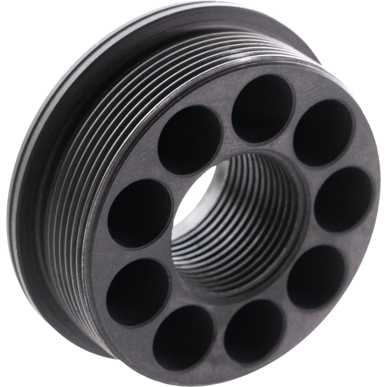 CMMG 11DB016 Zeroed HUB Mount Fits 5/8"x24 Stainless Steel Black