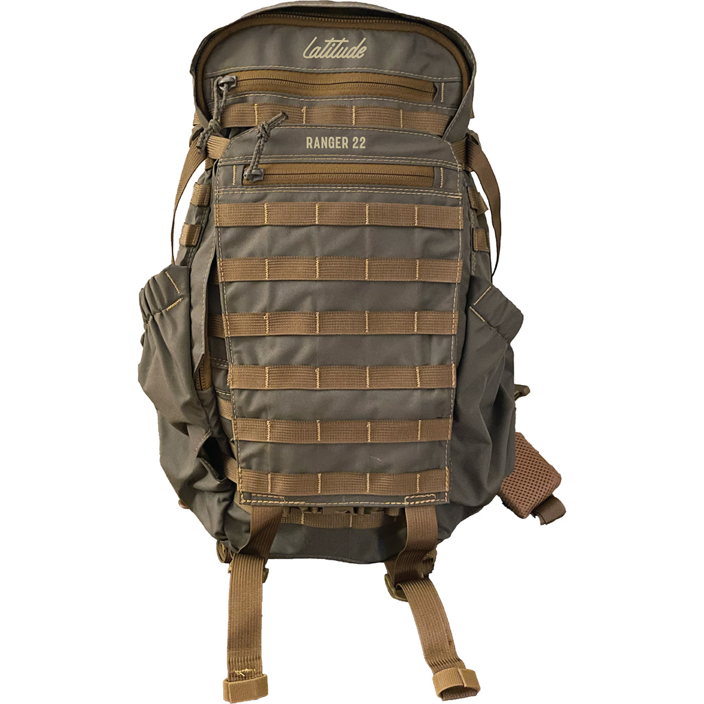 Latitude BP-RGR22-GRY Ranger 22 Backpack, 22L, Hydration-Ready, Gray