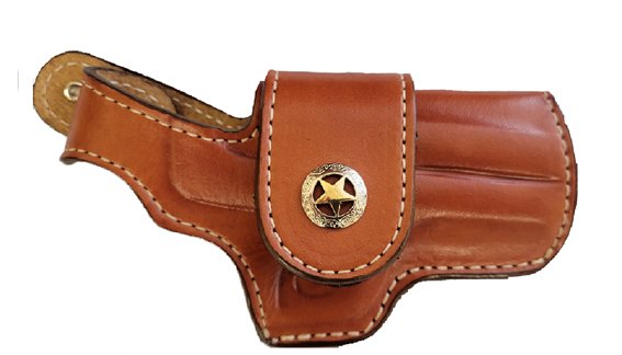 Bond Arms BAHDT350TNRBT Leather Driving Holster RH 3.5" Barrel Tan