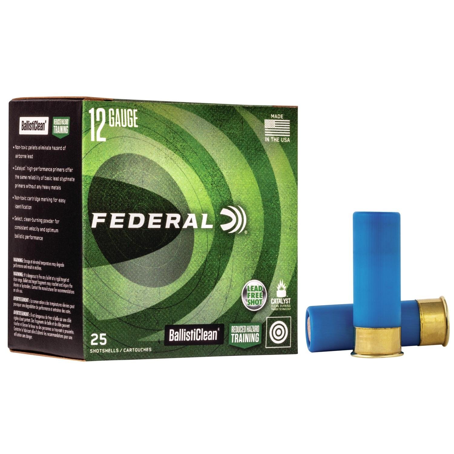 Federal BallistiClean Frangible 12 Gauge Ammo 325 Grain Slug - 25 Rounds - Federal Premium Ammunition - 12 Gauge