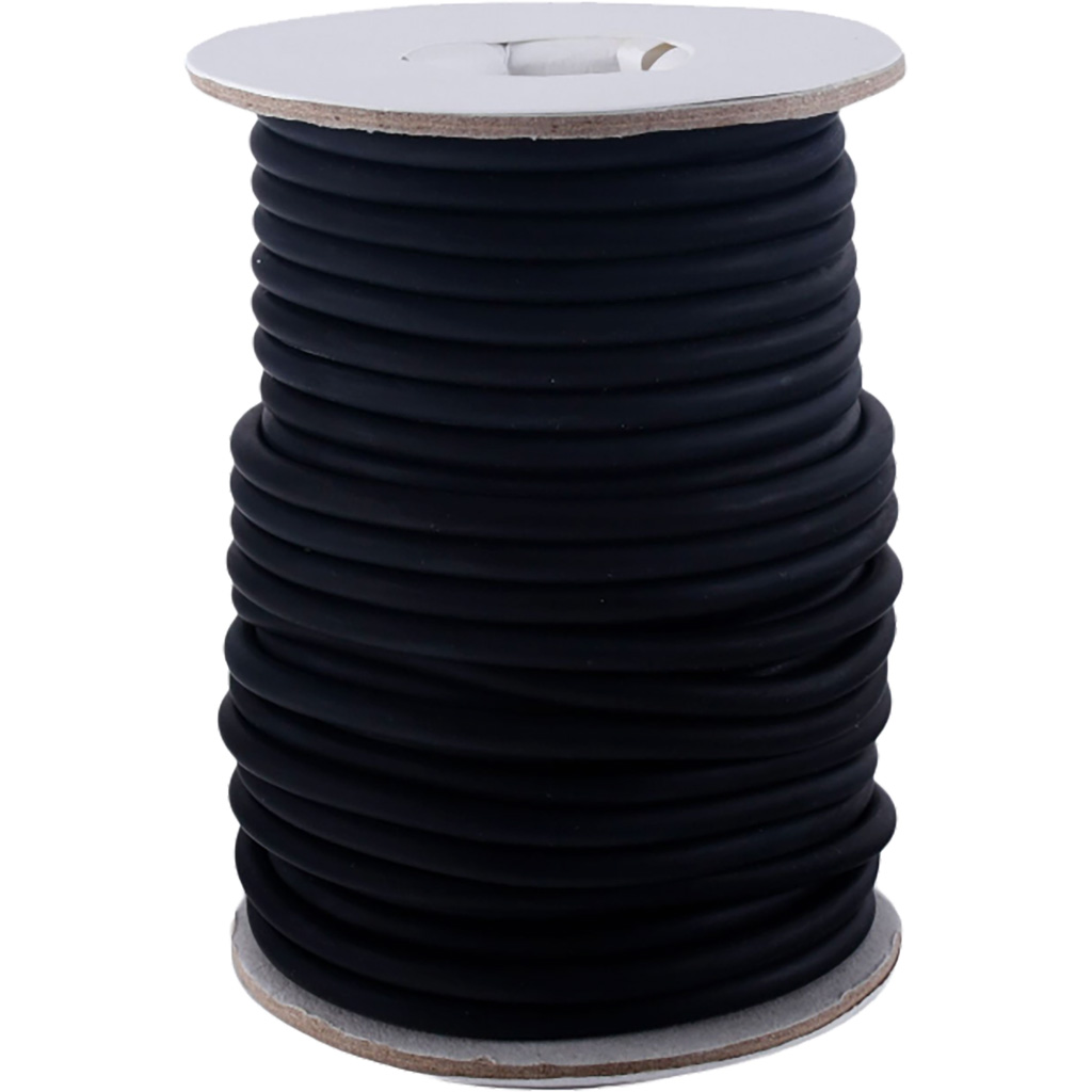 GWS 33709 Archery Rubber Tubing, 50ft Roll, Black, Ideal for Hiking