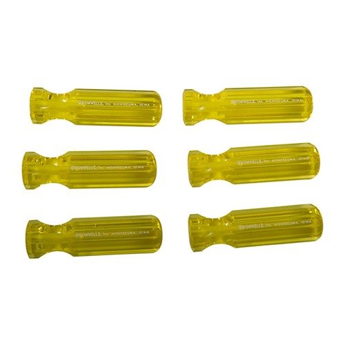 Brownells Molded Plastic Tool Handle L3 Model Yellow 6 Pack - Brownells