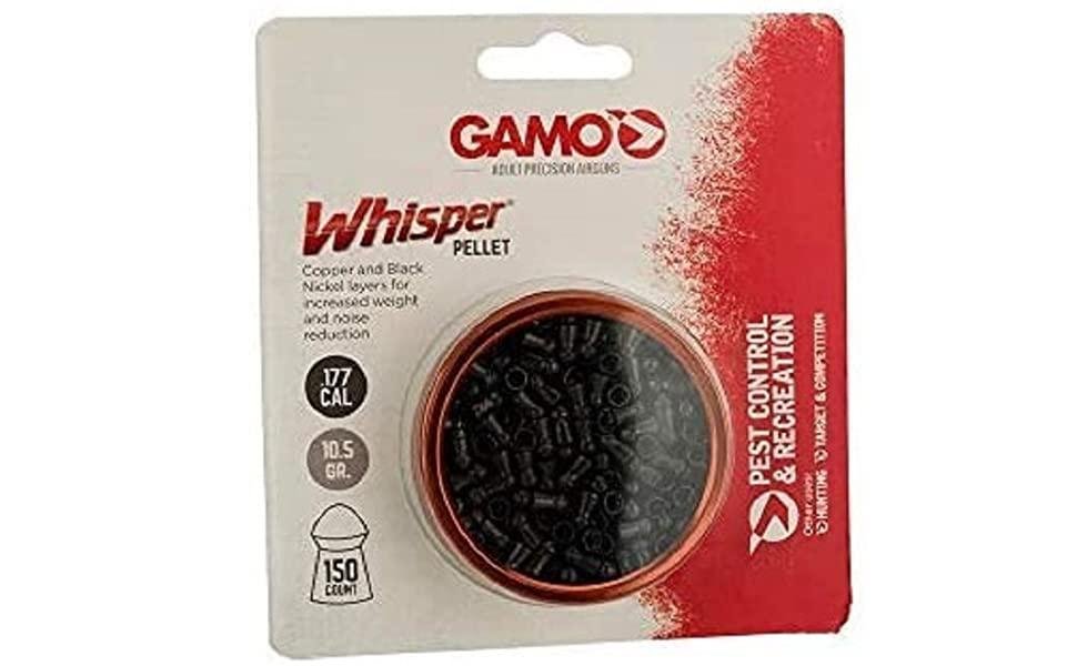 GAMO 632272254 .177 High-Weight Quiet Pellets Copper/Black Nickel 150ct