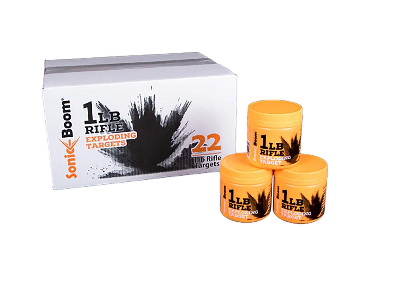 Sonic Boom SBT0120P 1 lb Exploding Rifle Target, 22 Pack