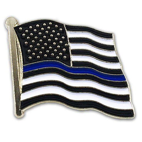 Buy Thin Blue Line American Flag Pin online