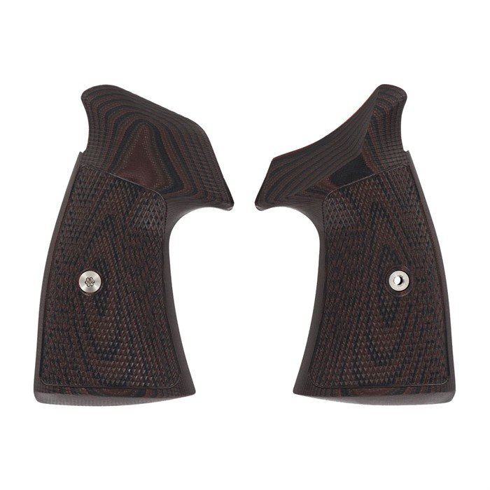 VZ Grips NF-TD-C-SQ S&W N-Frame Tac Diamond Square Butt Black Cherry - VZ GRIPS