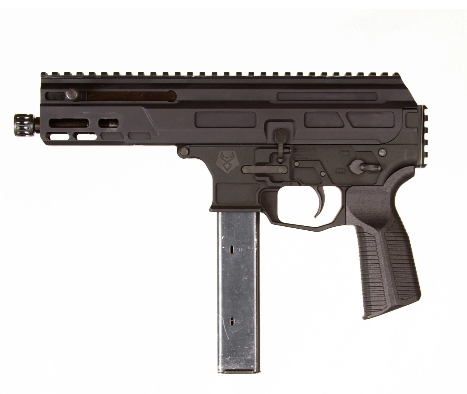 Matador Arms MAT9-K Roller Pistol 9mm Luger 32rd Magazine 5.5 Barrel Colt Magazine Compatible Black