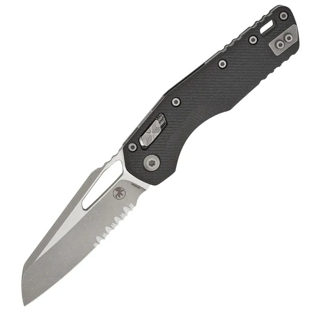 Microtech MSI 3.88 In Wharncliffe P/S Apoc Black G-10 Handle