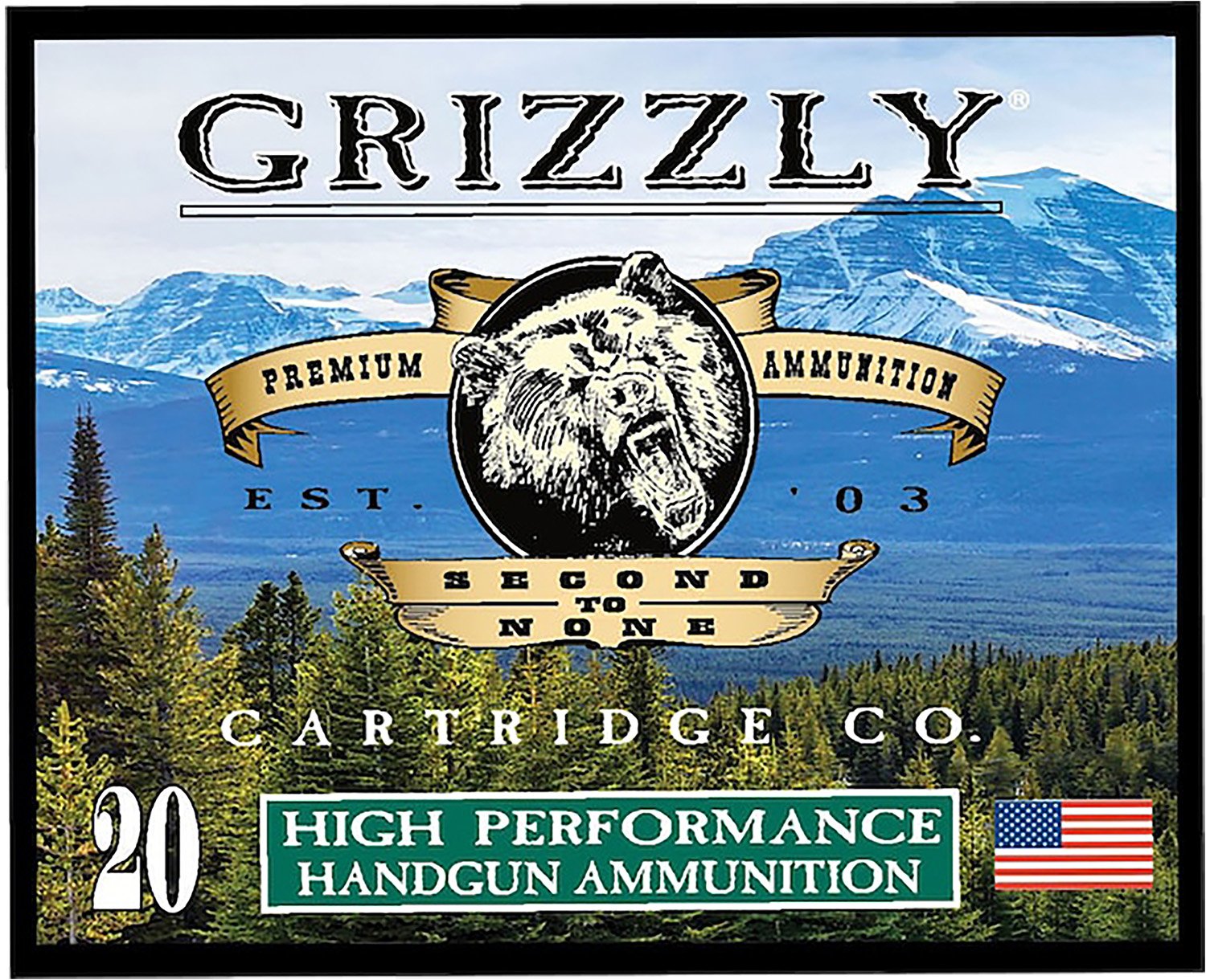 Grizzly GC10M6 10mm Auto 165gr JHP Ammo, 20/Box - GRIZZLY - 10MM AUTO