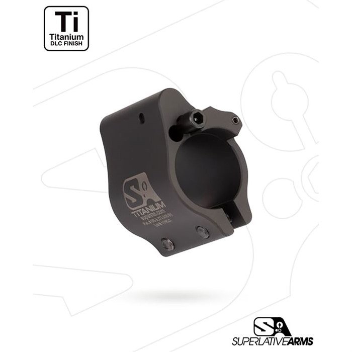 Buy Superlative Arms SABO-DI-625CDT AR-15 Titanium Gas Block .625" Black online