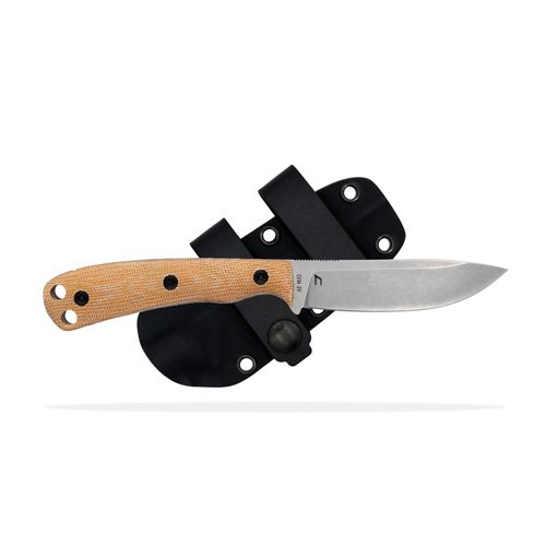 Shield Arms SKT-ASC-REG-SW-BRNBUR Knife, 3.6" Blade, Micarta Handle