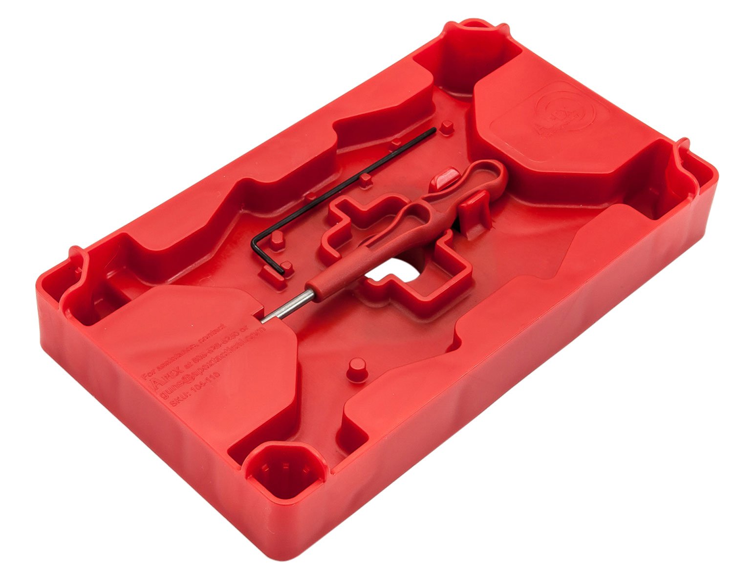 Apex Tactical Specialties Armorers Tray & Pin Punch Polymer Red 104-110
